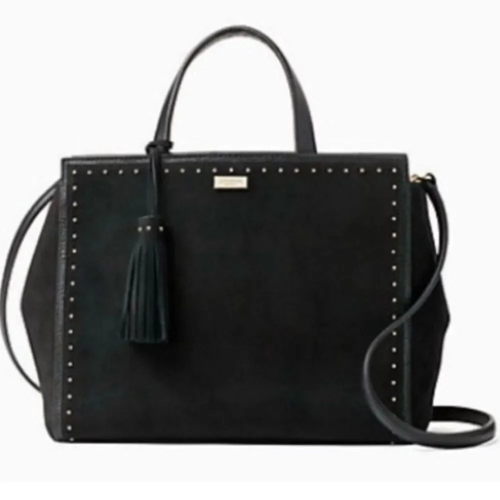 Kate Spade New York West Street Abby Studded Pebbled Leather Satchel